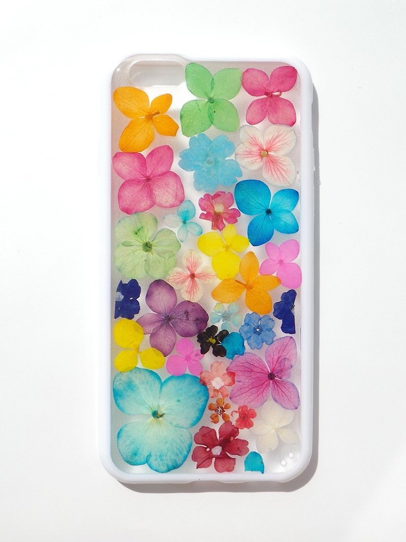 Anny's workshop hand-made Yahua phone protective shell for iphone 6 colorful hydrangeas - เคส/ซองมือถือ - พลาสติก 