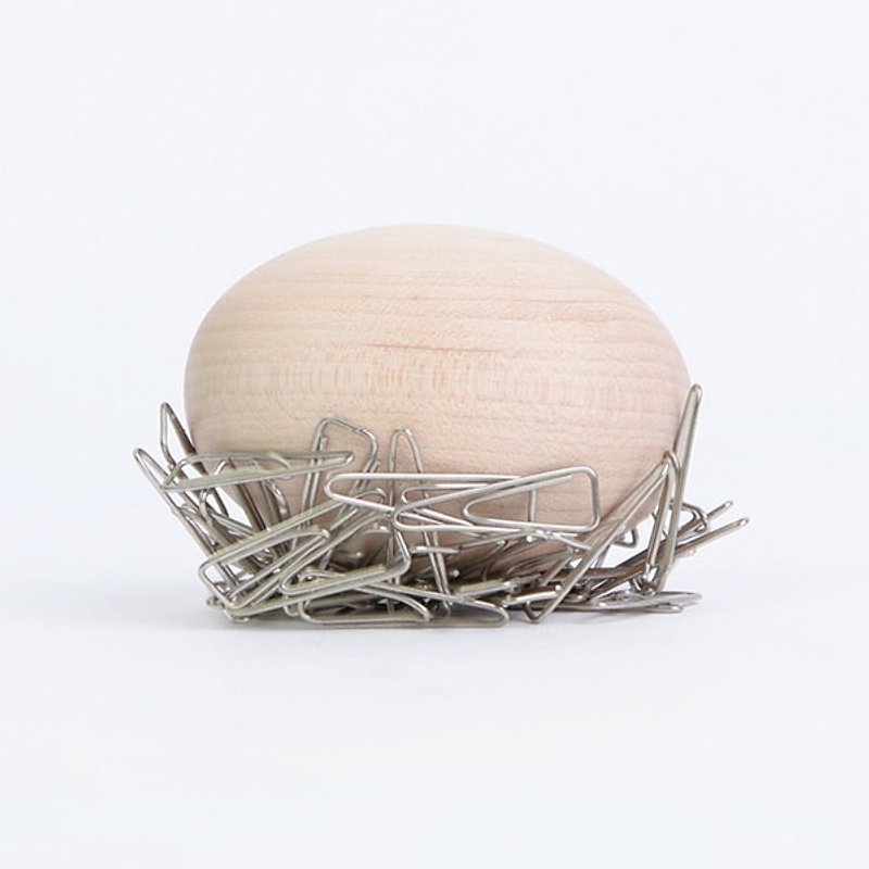 Log Egg - Magnets - Wood Gold