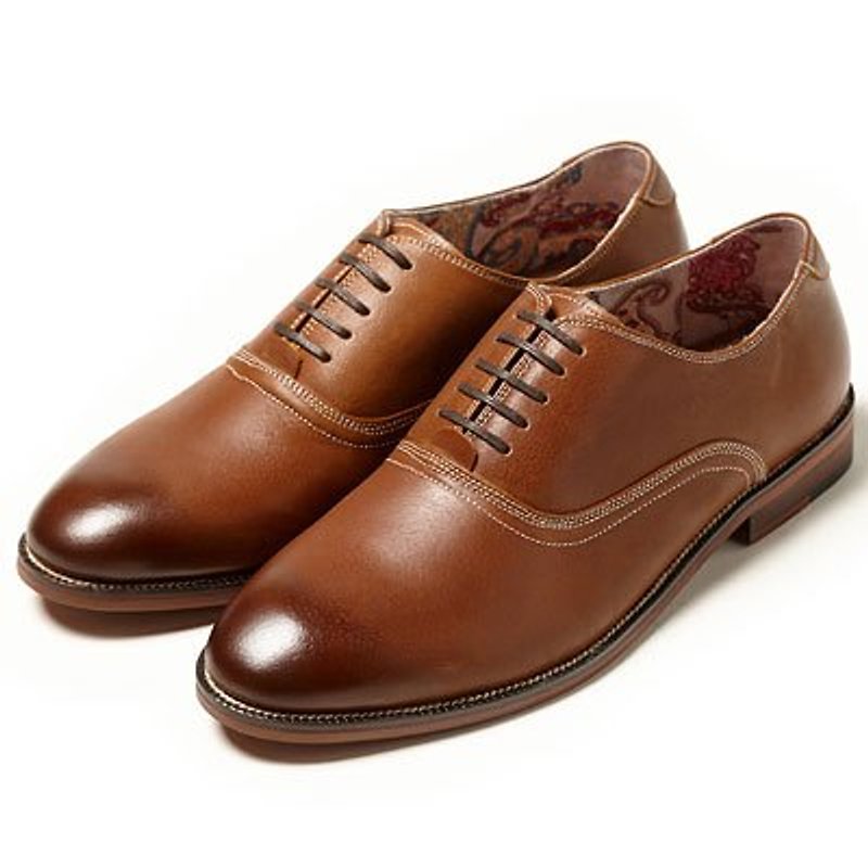 ‧ Vanger US-British mix and match elegant casual oxford shoes rub ║Va130 old coffee - Men's Oxford Shoes - Genuine Leather Brown