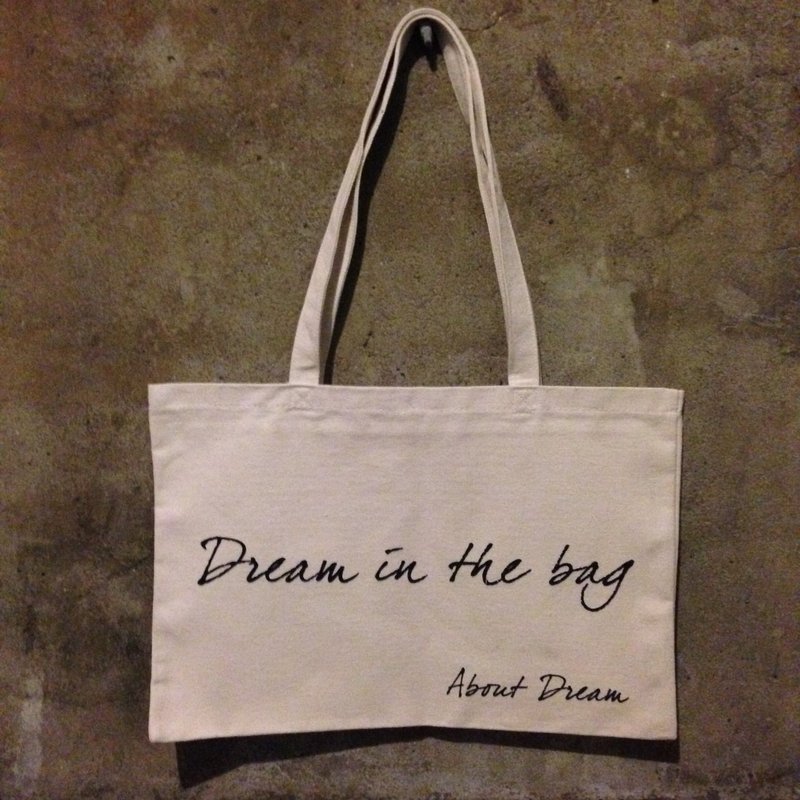 帶著夢想走【Dream ih the bag】(單面) - 側背包/斜背包 - 其他材質 