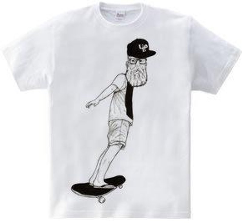 Beard Skateboarder (5.6oz) - Men's T-Shirts & Tops - Other Materials 