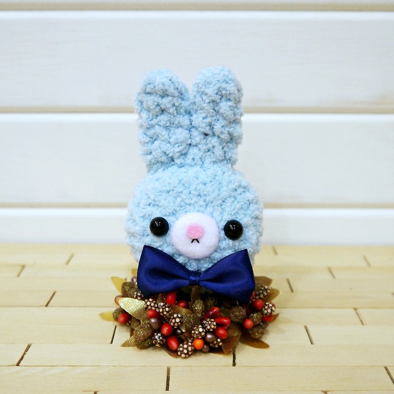 Macaron - rabbit - light blue. key ring. Charm - Keychains - Other Materials 