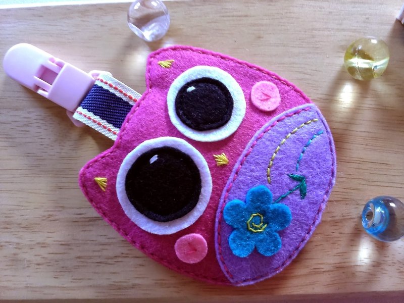 Ping An Lucky Bag~Owl Lucky Bag~Large Style~Dark Pink~Non-woven - Other - Other Materials Multicolor