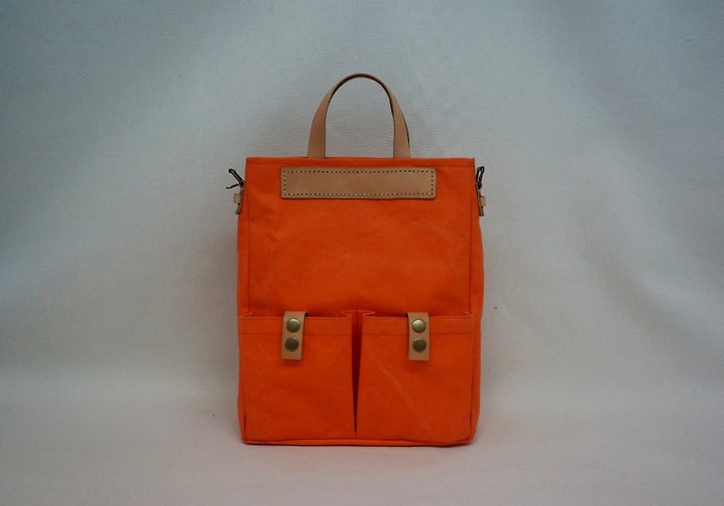 Canvas diagonal shoulder bag B - Messenger Bags & Sling Bags - Other Materials 