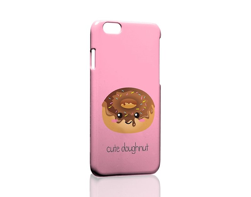 可愛甜甜圈圖案 iPhone X 8 7 6s Plus 5s 三星 S7 S8 S9 手機殼 - 手機殼/手機套 - 塑膠 粉紅色