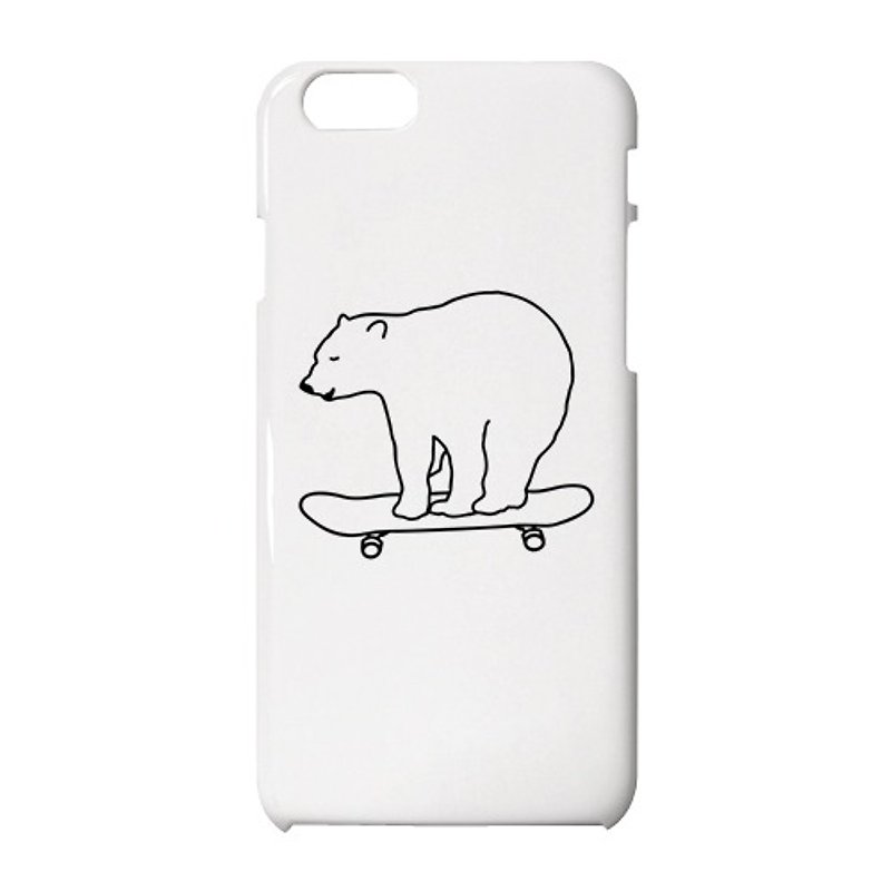 Skate Bear iPhone case - เคส/ซองมือถือ - พลาสติก ขาว