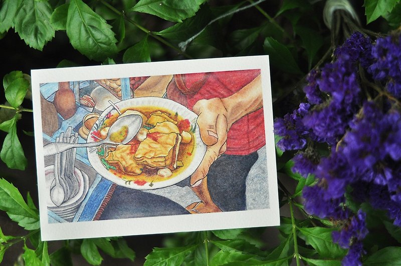 シルバー手塗りのはがき::旅行。バリ島（3セット） - カード・はがき - 紙 多色