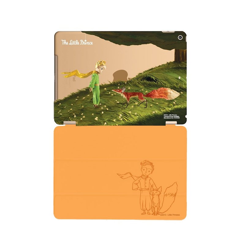 Little Prince Movie Version authorized Series - [met] "iPad / iPad Air" Crystal Case + Smart Cover (magnetic pole) - เคสแท็บเล็ต - พลาสติก สีส้ม