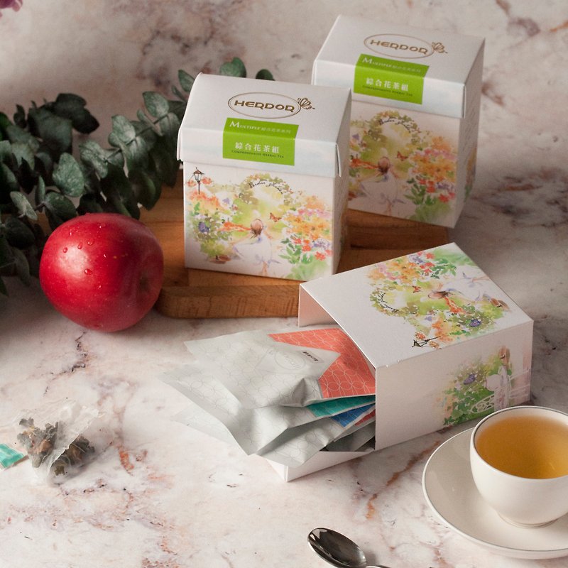 [12% off] 3-box set of special mixed floral tea/8 flavors/triangular tea bags - ชา - วัสดุอื่นๆ สึชมพู
