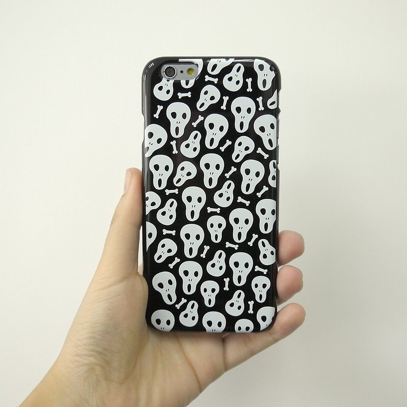 Halloween Bones Pattern Black Print  Hard Case for iPhone X,  iPhone 8,  iPhone 8 Plus,  iPhone 7 case, iPhone 7 Plus case, iPhone 6/6S, iPhone 6/6S Plus, Samsung Galaxy Note 7 case, Note 5 case, S7 Edge case, S7 case - Phone Cases - Plastic Black