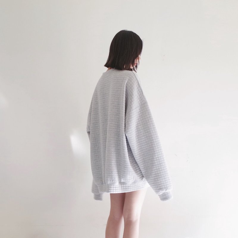 ♥ 情人節 兩倆一起 ♥ 長臂圓領tee - Men's Sweaters - Cotton & Hemp Gray