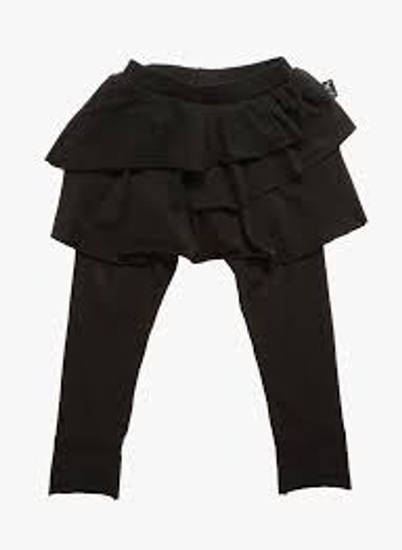 2014 autumn and winter NUNUNU plain cake style legging skirt - เสื้อยืด - ผ้าฝ้าย/ผ้าลินิน สีเทา