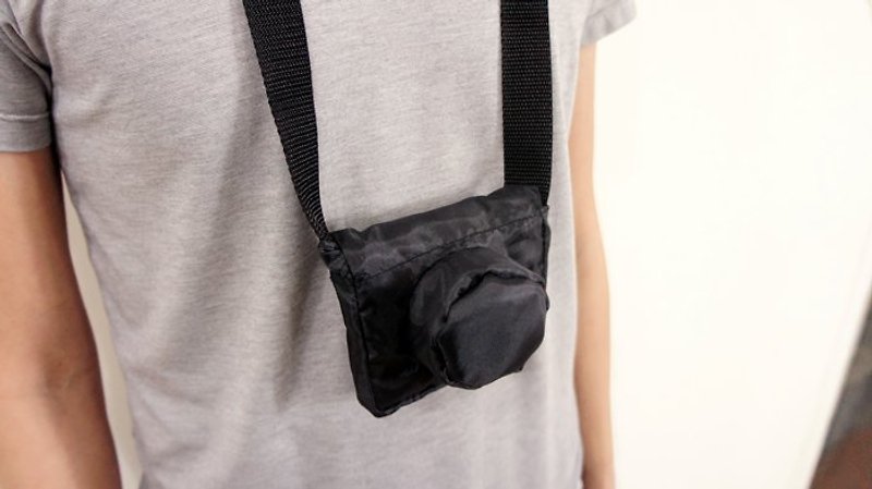 CAMERA SHOPPING BAG - Messenger Bags & Sling Bags - Waterproof Material Black
