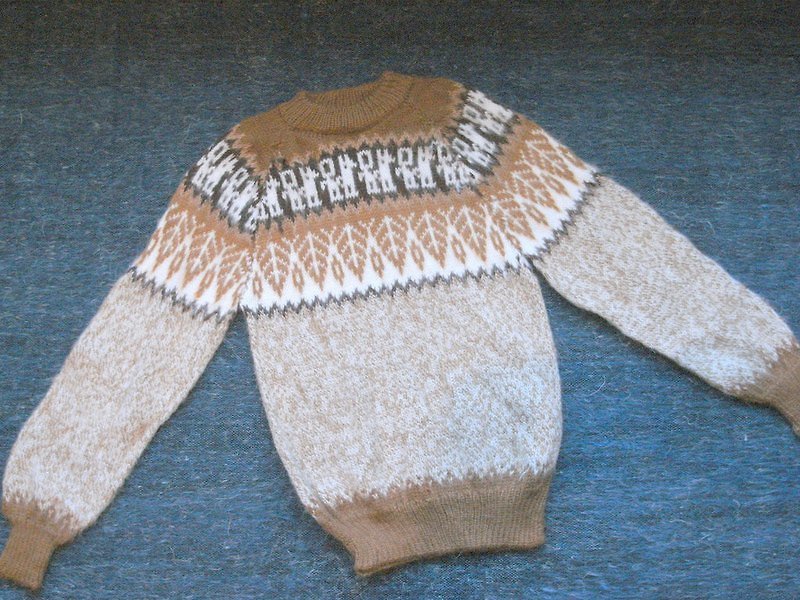 South America Peruvian Alpaca Thick Sweater Children's - Other - Other Materials Gold