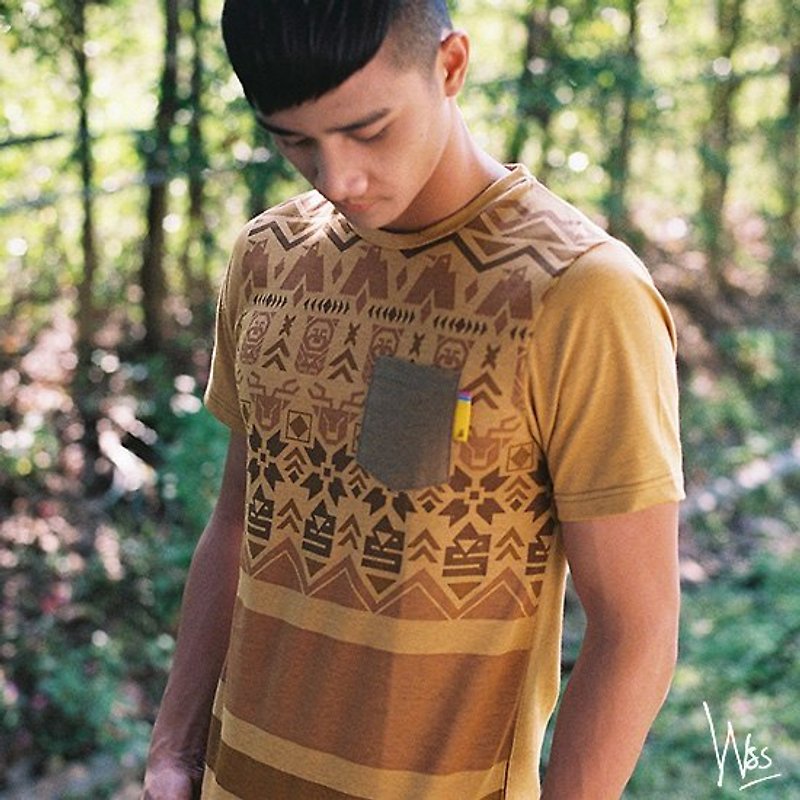[Special] zero code visited forest male version of T-SHIRT - Men's T-Shirts & Tops - Cotton & Hemp Brown