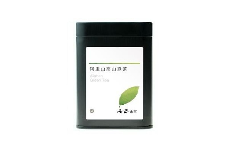 【七三茶堂】阿里山高山綠茶/茶包/小鐵罐-7入 - 茶葉/漢方茶/水果茶 - 其他金屬 黑色
