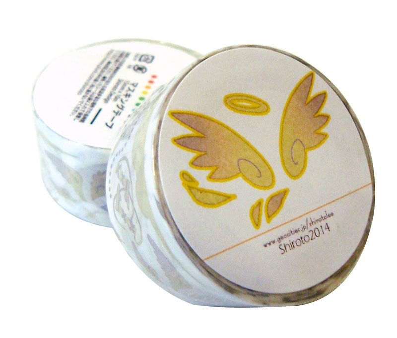 Angel - may Flowers - paper tape - Washi Tape - Paper Yellow