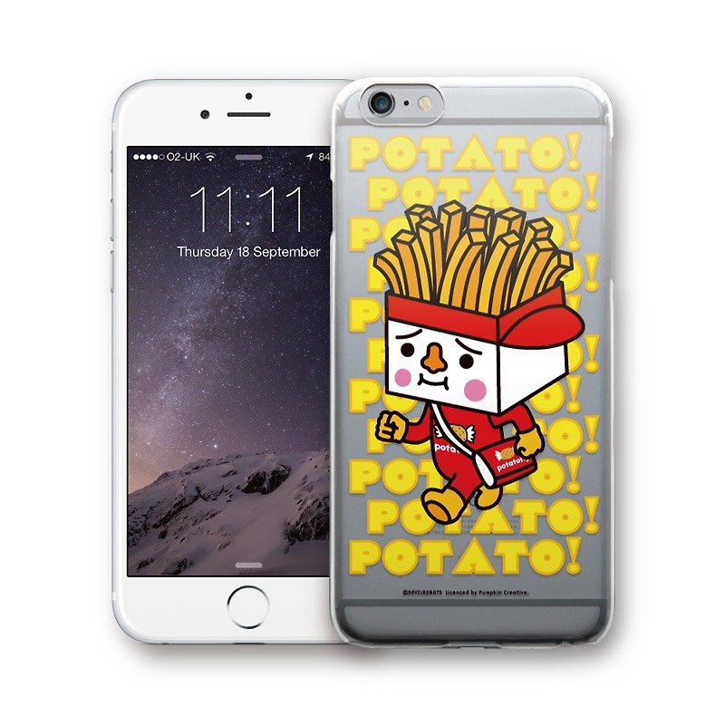 AppleWork iPhone 6 / 6S / 7/8 Original Design Case - Tofu Fries PSIP-290 - Phone Cases - Plastic Yellow