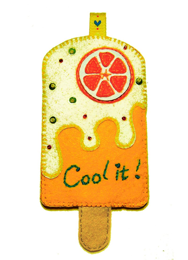 Popsicle Card Holder - Orange - ที่ใส่บัตรคล้องคอ - วัสดุอื่นๆ สีส้ม