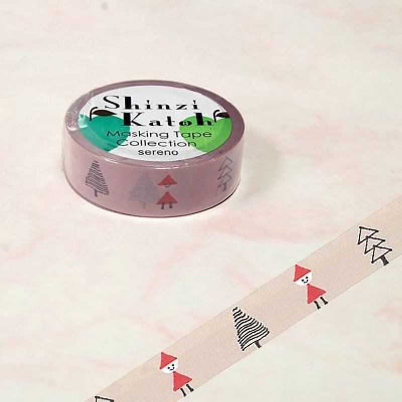 Shinzi Katoh 加藤真治 童趣塗鴉插畫 紙膠帶(MKT2042) - Washi Tape - Paper Multicolor