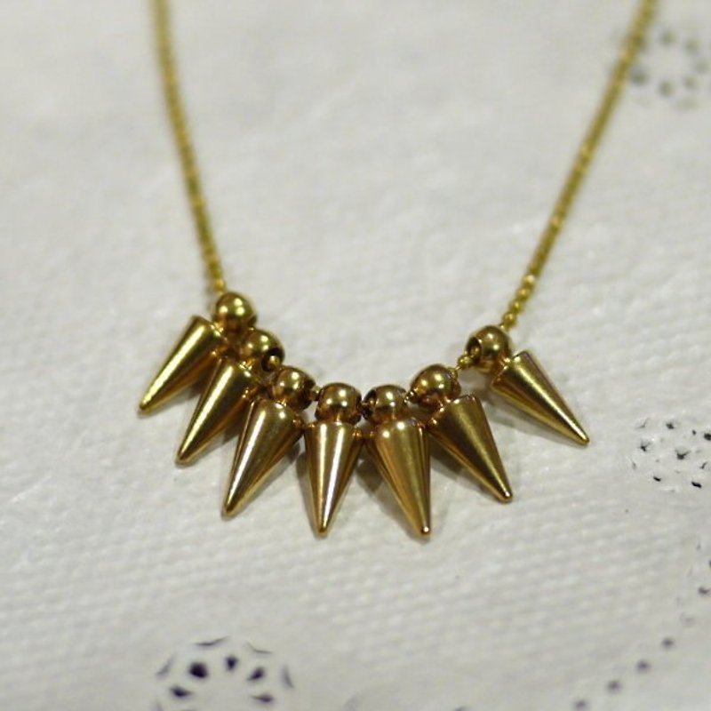 [Jewelry] Jin Xialin ‧ small parts Series: 7LUCK ‧ rivet section - Necklaces - Other Metals 