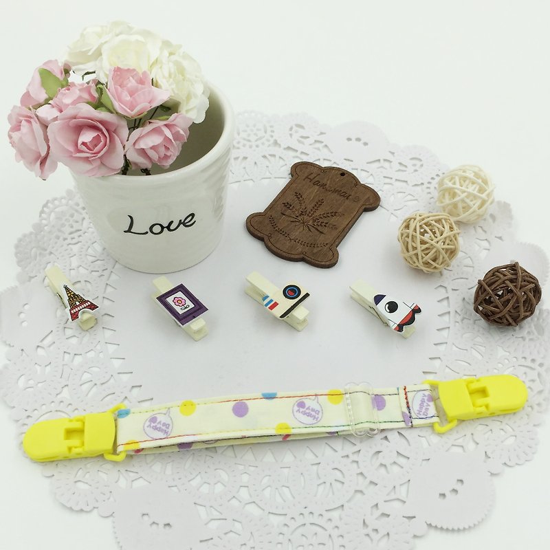＊Puffy Candy-Hand-made double-ended handkerchief holder (retractable) ★ Saliva towel holder ★ Universal holder ★ Cart holder ★ Pacifier holder ★ Miyue D-11 - Bibs - Other Materials 