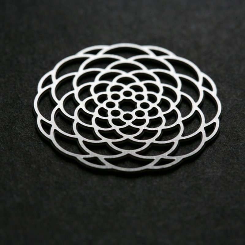 大理花胸針 Dahlia Brooch - 胸針 - 其他金屬 