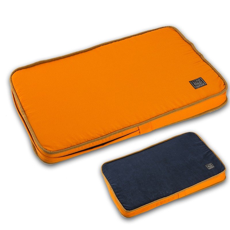 Lifeapp Not Easy to Dust Pet Sleeping Mat S (Orange Blue) W65 x D45 x H5 cm - ที่นอนสัตว์ - วัสดุอื่นๆ สีส้ม