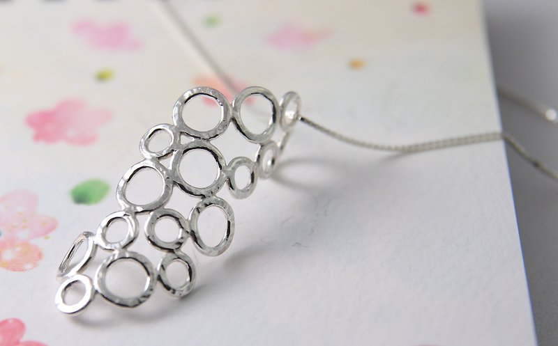 Sterling Silver Necklace / Circle - Necklaces - Sterling Silver Silver