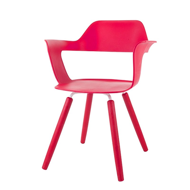 MUSE 沐司_四腳椅/裸紅 (商品僅配送台灣地區) - 其他家具 - 塑膠 紅色
