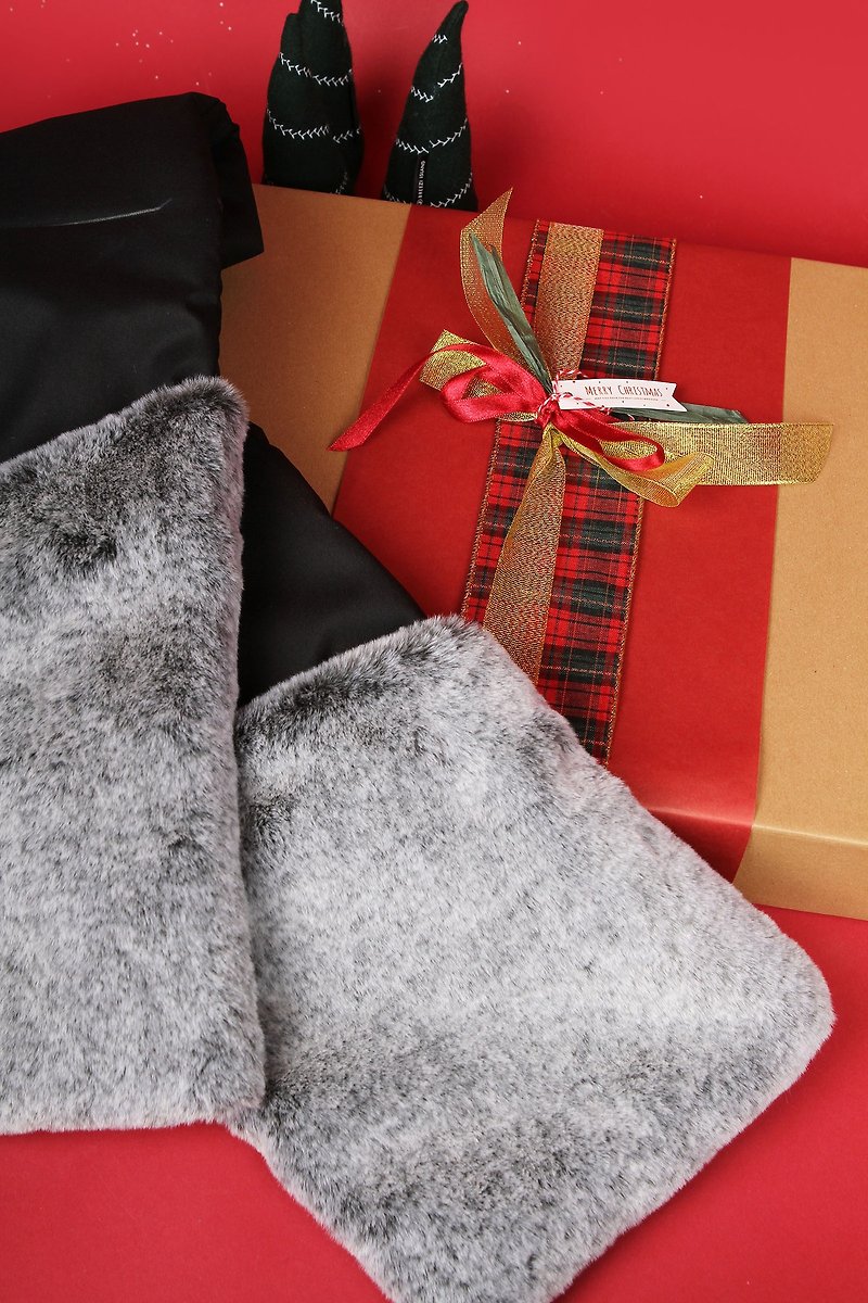 非常に暖かく機能的なスカーフ - クリスマスギフトボックス - マフラー・ストール - ポリエステル ブラック