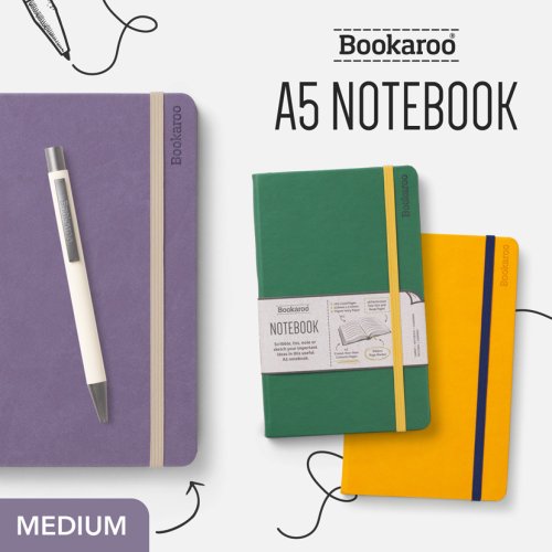 英國 if 文創 (臺灣官方旗艦店) Bookaroo A5筆記本 / 質感上手 靈感隨行 *英國進口 臺灣出貨*