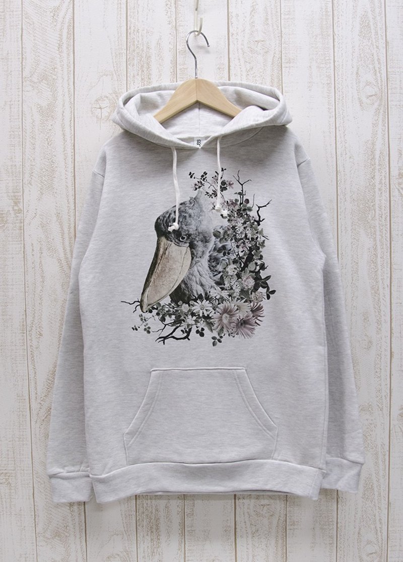 ronronHUSHBILL Parker Calld? Heather White / R036-P-HWH - Unisex Hoodies & T-Shirts - Cotton & Hemp White