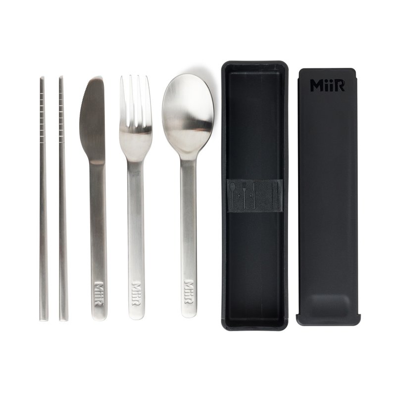 MiiR Essential Utensil Set 環保餐具組 經典黑 - 刀/叉/湯匙/餐具組 - 不鏽鋼 黑色