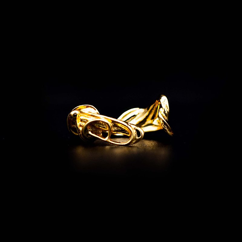 //New product release//[Whispers of the Forest Elf] Original unisex thick gold-plated ear cuff knuckle ring