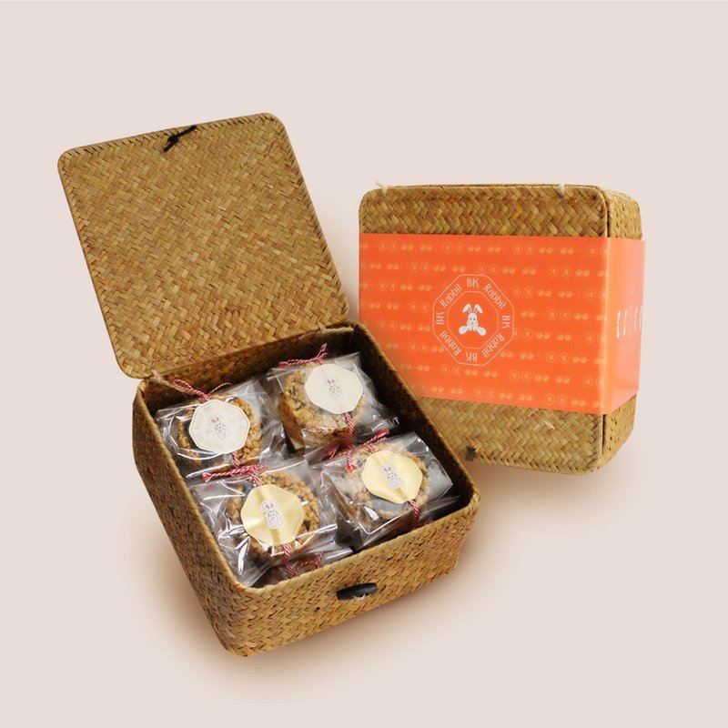 Peaceful seaweed rice fragrant rattan basket gift box - Snacks - Other Materials 