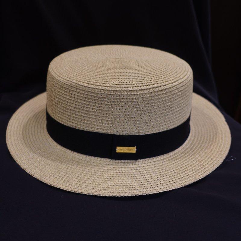 [Hat] Exclusive Panama Hat Mother’s Day/Graduation Gift/Valentine’s Day Gift - หมวก - ไฟเบอร์อื่นๆ สีกากี