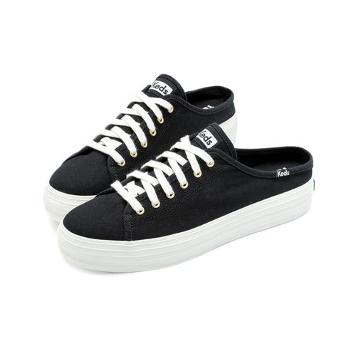 Keds KEDS TRIPLE KICKMULE 厚底穆勒帆布休閒鞋9241W133604