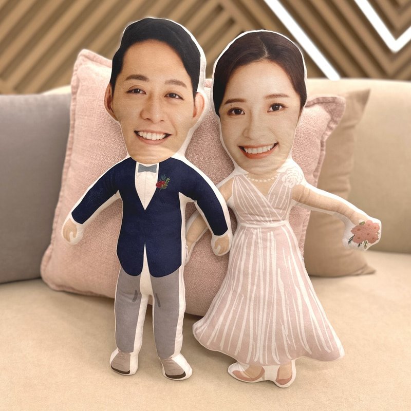 Custom【Wedding/Birthday/Anniversary/Valentine's Day/Immigration/Graduation Gift】Reversible Pillow/Float Arrangement - หมอน - วัสดุอื่นๆ 