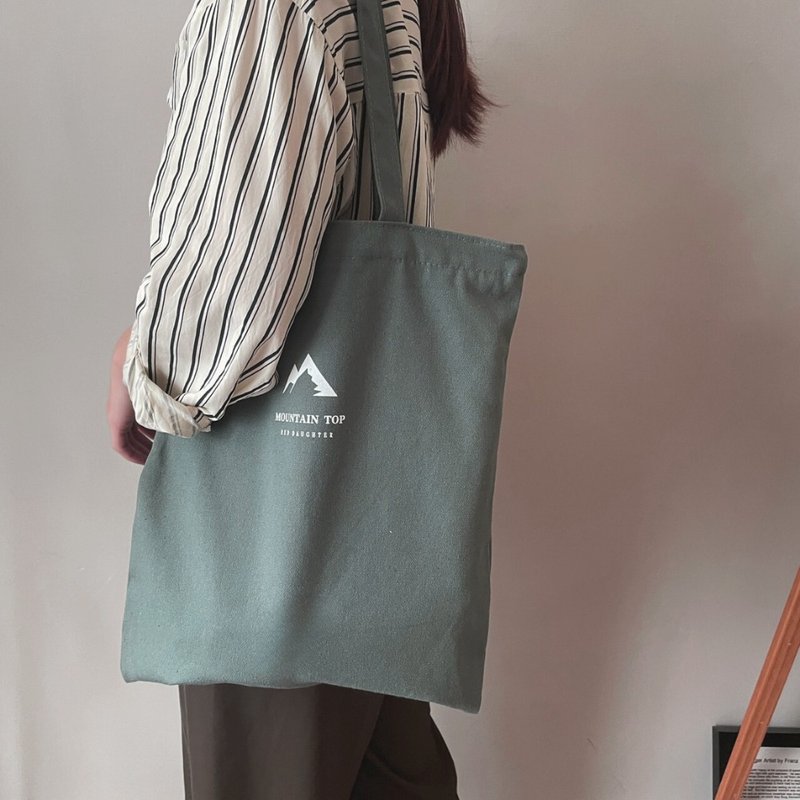 MOUNTAIN 山峰 拉鍊帆布袋 帆布袋 帆布包 - 手提包/手提袋 - 其他材質 