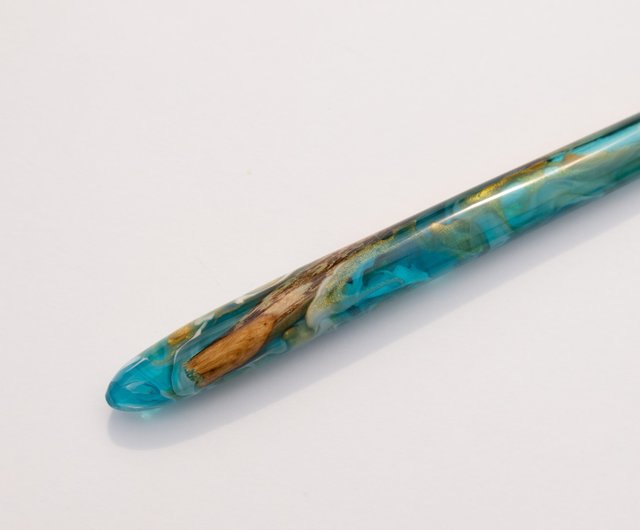 Ballpoint Pen, Handmade of Pink Color Epoxy Resin, Hermes Design