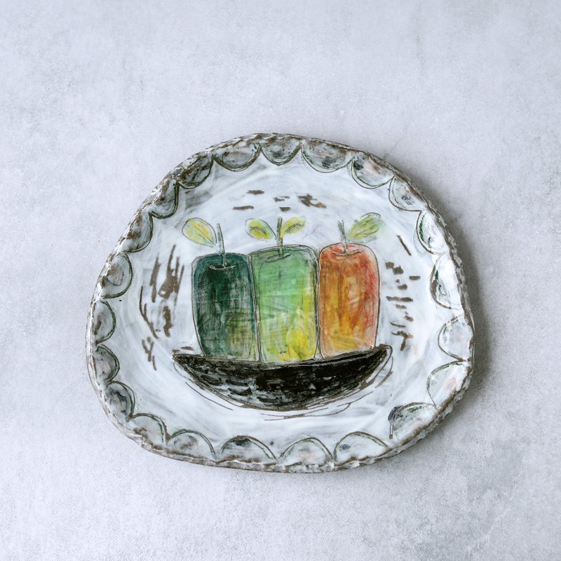 Fruit basket plate 2 - Plates & Trays - Pottery Multicolor