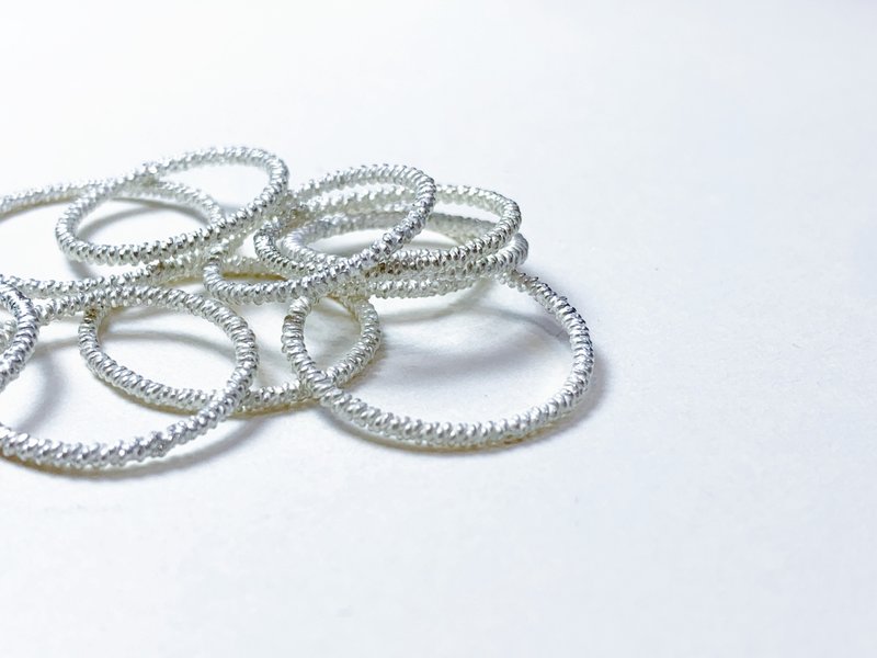接單製作-twist ring - 戒指 - 純銀 銀色