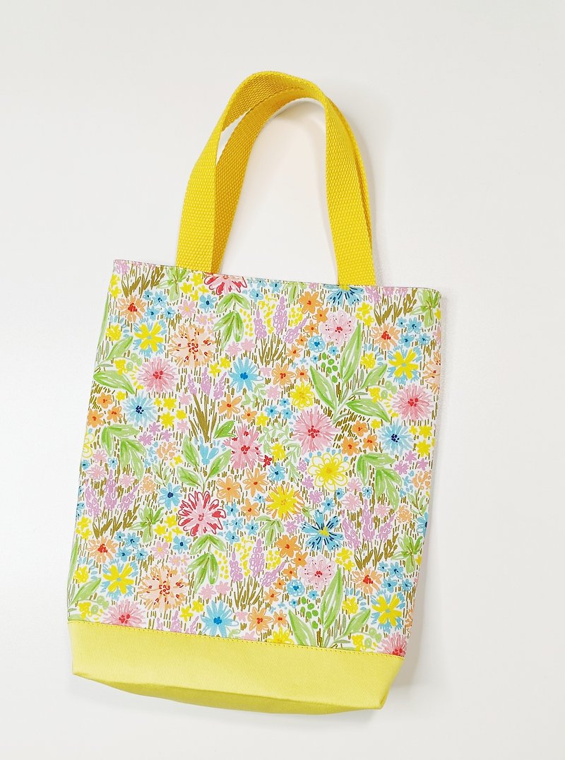 Can be customized canvas bag/watercolor flower garden/canvas bag - Handbags & Totes - Cotton & Hemp 