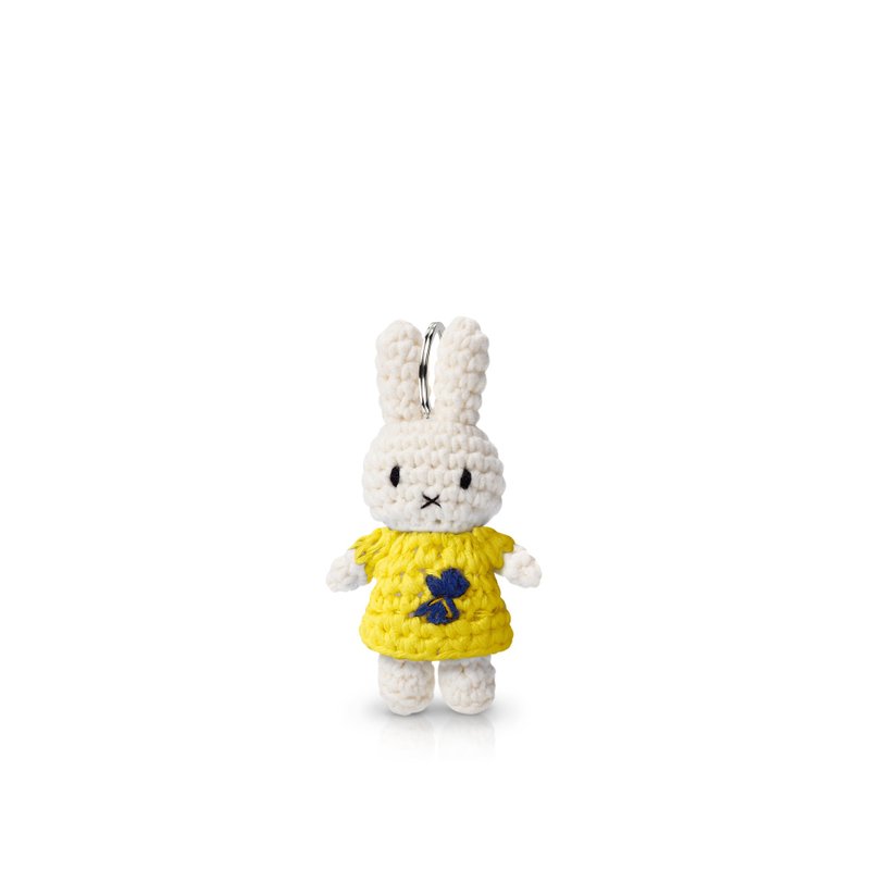 Just Dutch | Miffy 手工編織 梵谷 鳶尾花 鑰匙圈 吊飾 - 公仔/玩偶 - 棉．麻 黃色