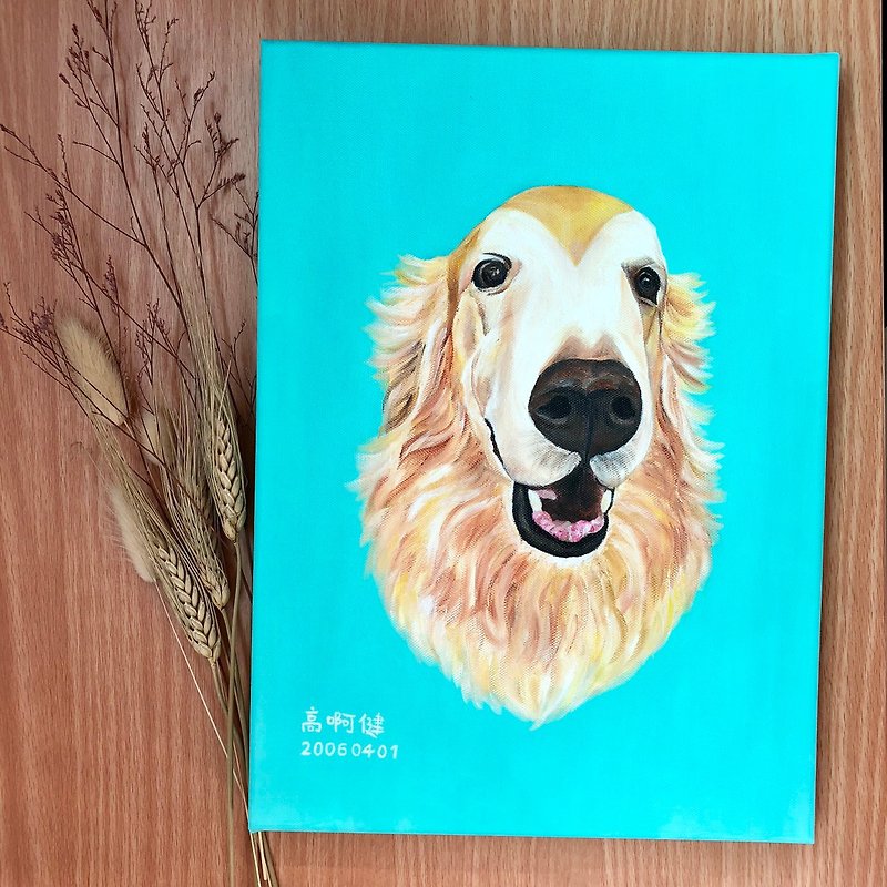 Pet oil painting customized - Posters - Pigment Blue