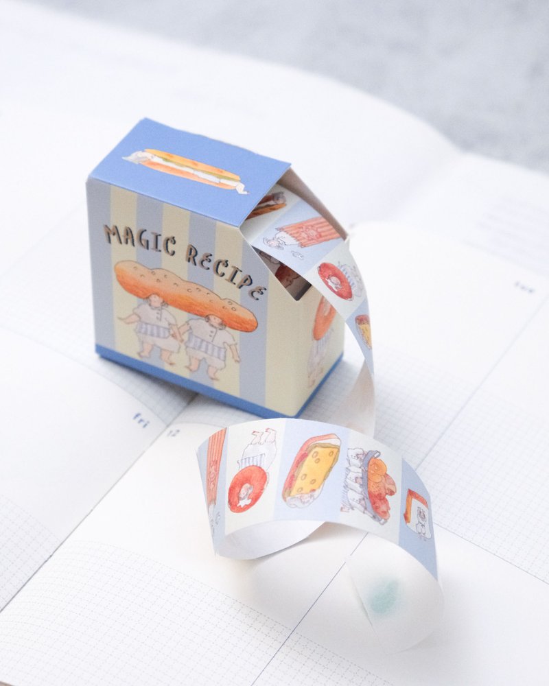 Magic Recipe - Label Sticker Tape - สติกเกอร์ - กระดาษ สีกากี