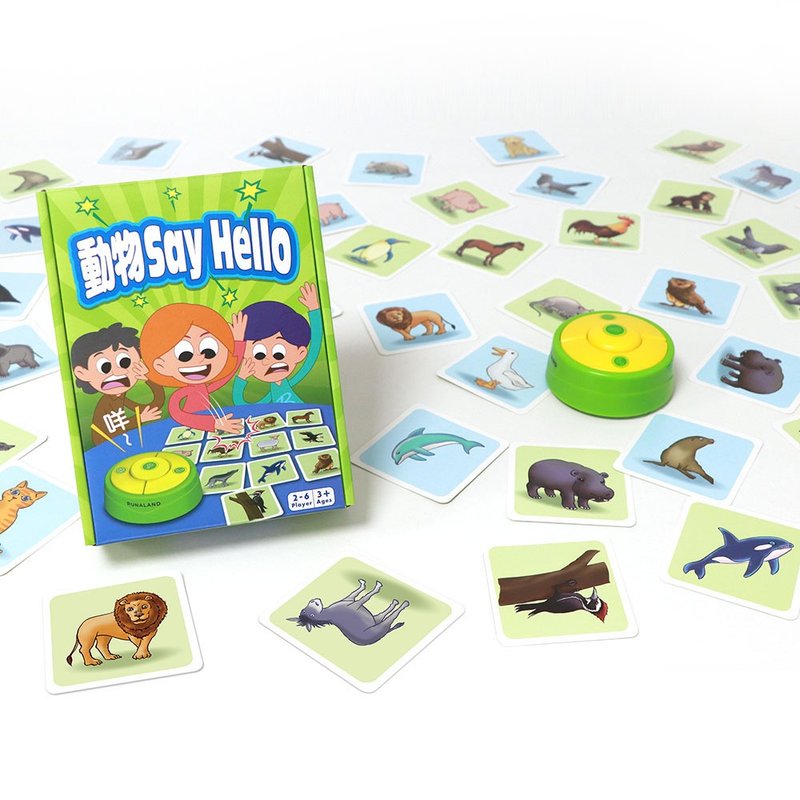 [Interactive Board Game] Animal SAY HELLO | Hearing Training Party Board Game Children’s Day Gift - ของเล่นเด็ก - พลาสติก สีเขียว