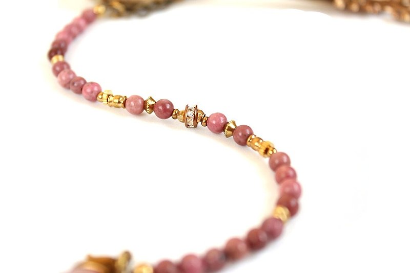 [UNA- excellent Na] hand for the creation of Bronze bracelets customized natural Gemstone - สร้อยข้อมือ - โลหะ หลากหลายสี