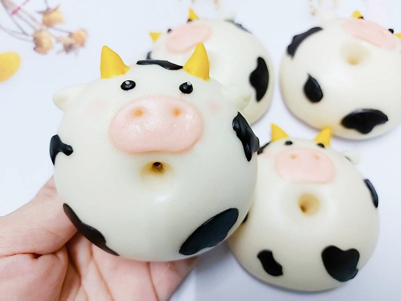 CHEERFUL 12 zodiac ox fresh milk steamed buns - ขนมปัง - อาหารสด 